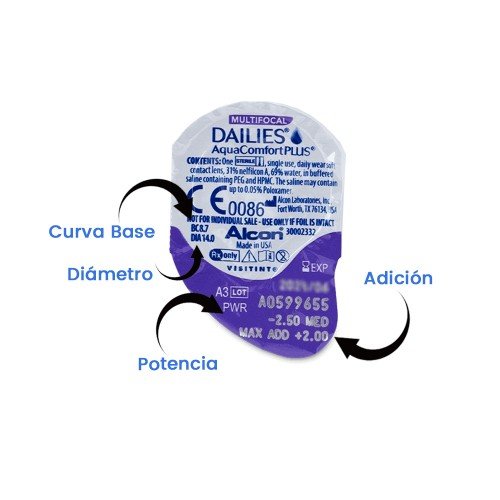 Dailies AquaComfort Plus Multifocal 90 uds Dailies AquaComfort Plus Multifocal 90 uds