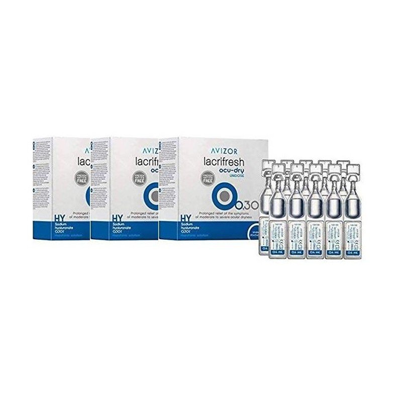 Pack 3 Lacrifresh Ocu-Dry 0,30% Monodosis 20 x...