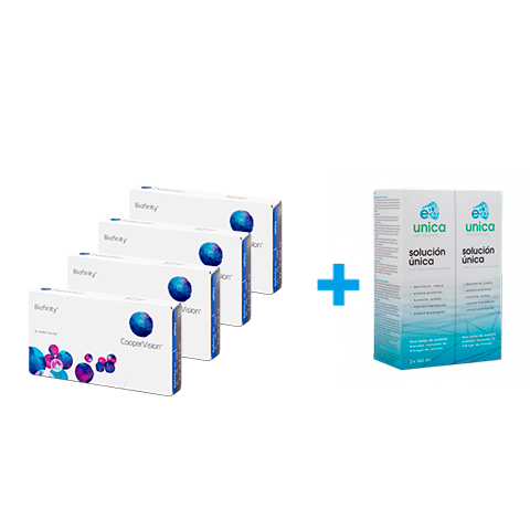 Pack Biofinity uds Solución E-única 360 ml - Main Image